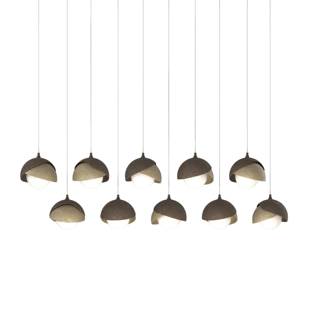 Hubbardton Forge Canada - 131205-SKT-LONG-05-84-GG0711 - LED Pendant - Brooklyn - Bronze
