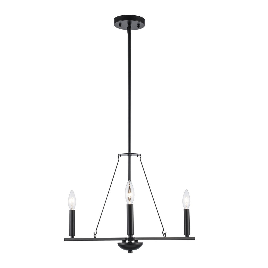 Linden Three Light Pendant in Black - available from The Lighting Shoppe, trusted by Canadian homeowners