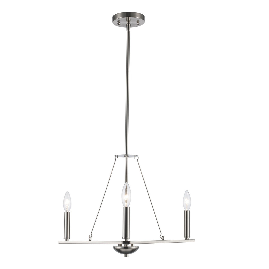 Linden Three Light Pendant in Brushed Nickel - available from The Lighting Shoppe, trusted by Canadian homeowners