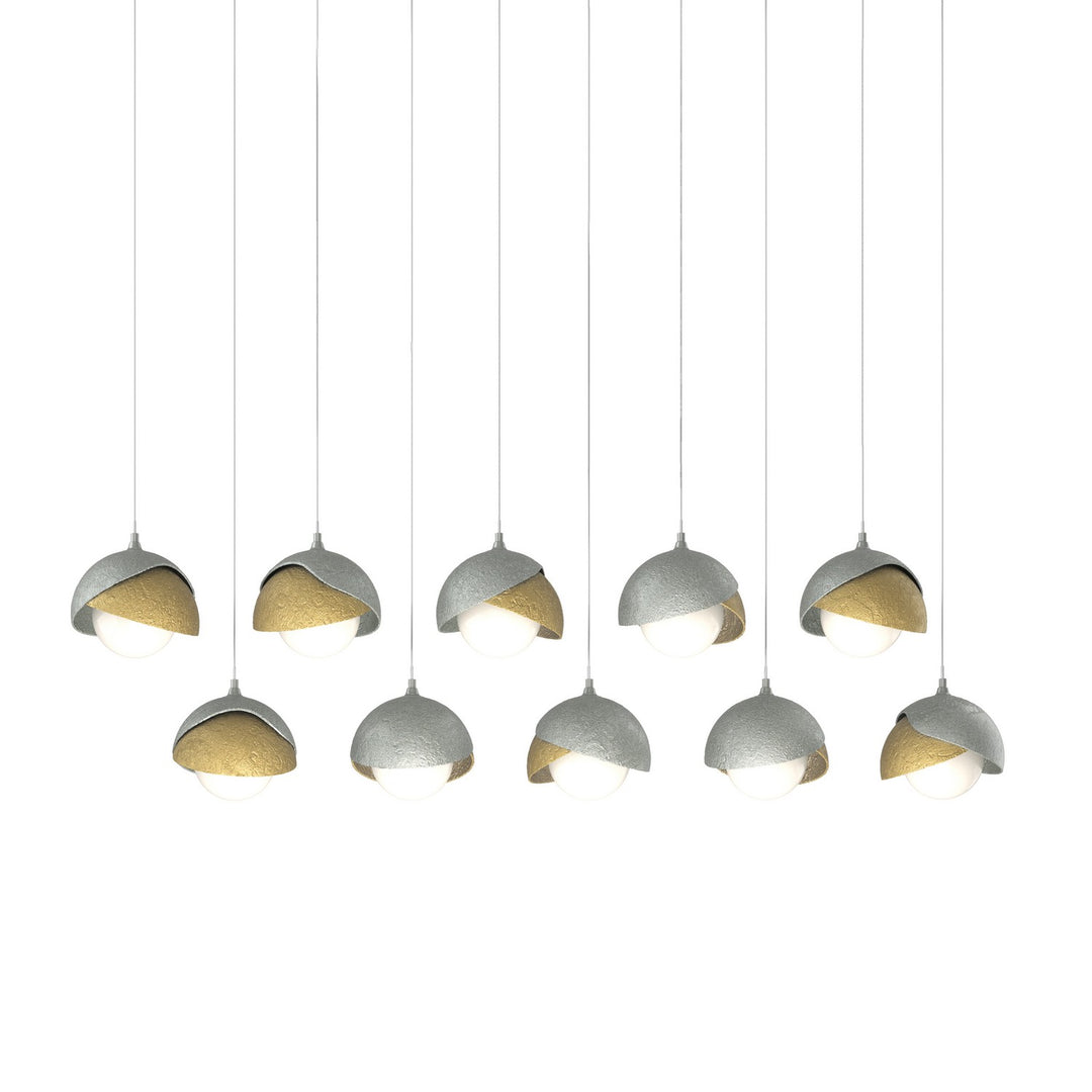 Hubbardton Forge Canada - 131205-SKT-LONG-82-86-GG0711 - LED Pendant - Brooklyn - Vintage Platinum