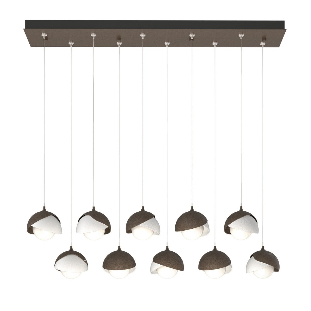 Hubbardton Forge Canada - 131205-SKT-STND-05-02-GG0711 - LED Pendant - Brooklyn - Bronze