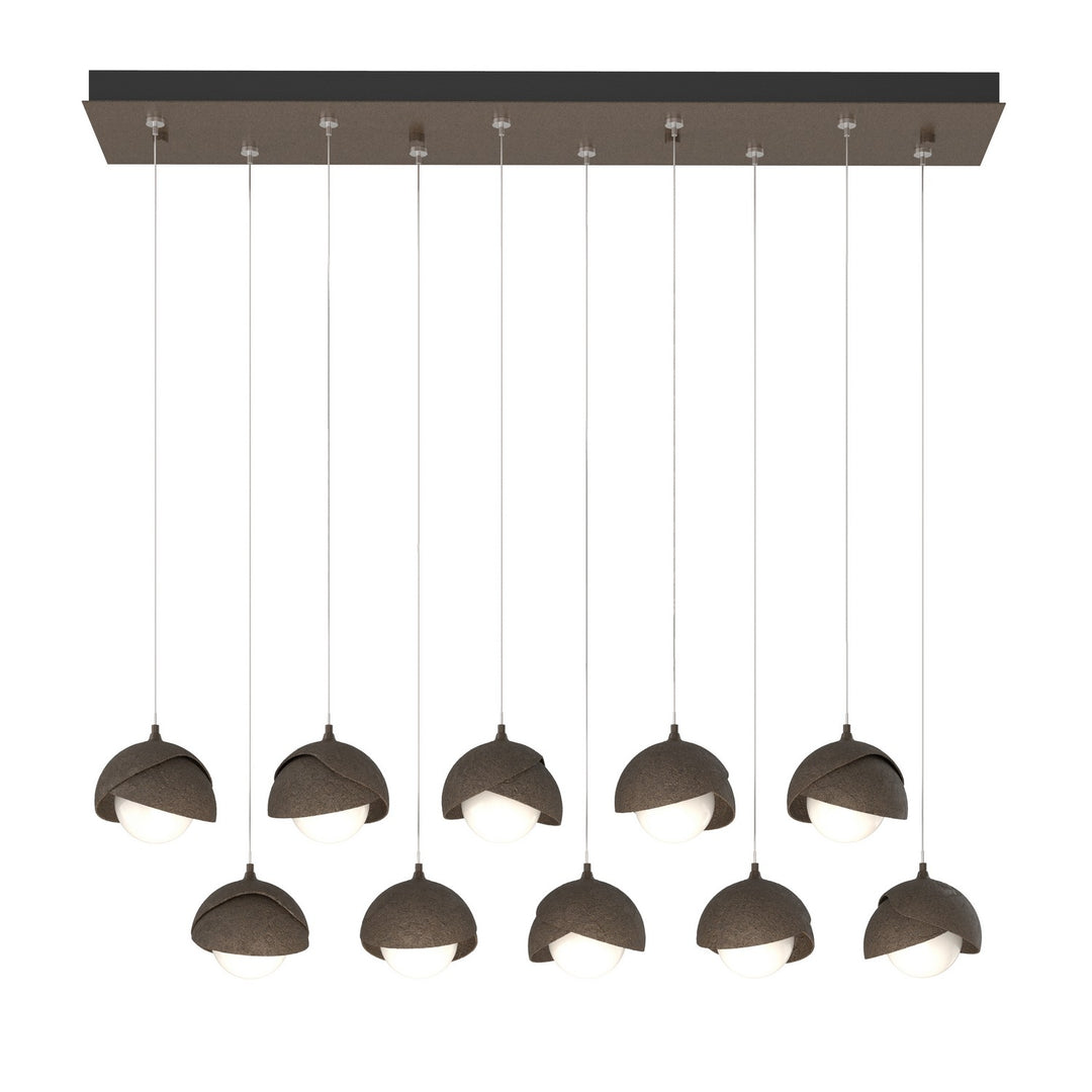 Hubbardton Forge Canada - 131205-SKT-STND-05-05-GG0711 - LED Pendant - Brooklyn - Bronze