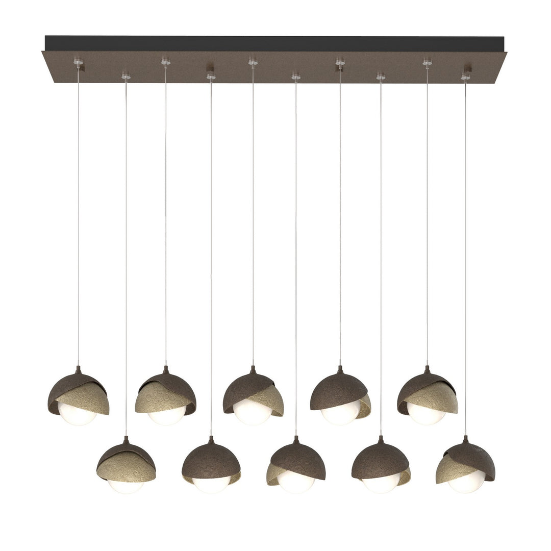 Hubbardton Forge Canada - 131205-SKT-STND-05-84-GG0711 - LED Pendant - Brooklyn - Bronze