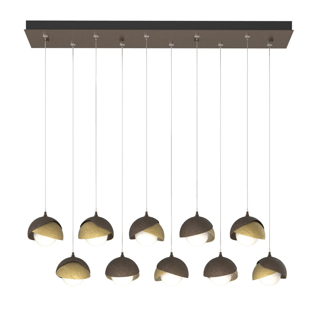 Hubbardton Forge Canada - 131205-SKT-STND-05-86-GG0711 - LED Pendant - Brooklyn - Bronze