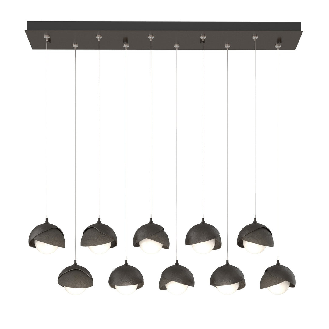 Hubbardton Forge Canada - 131205-SKT-STND-14-07-GG0711 - LED Pendant - Brooklyn - Oil Rubbed Bronze