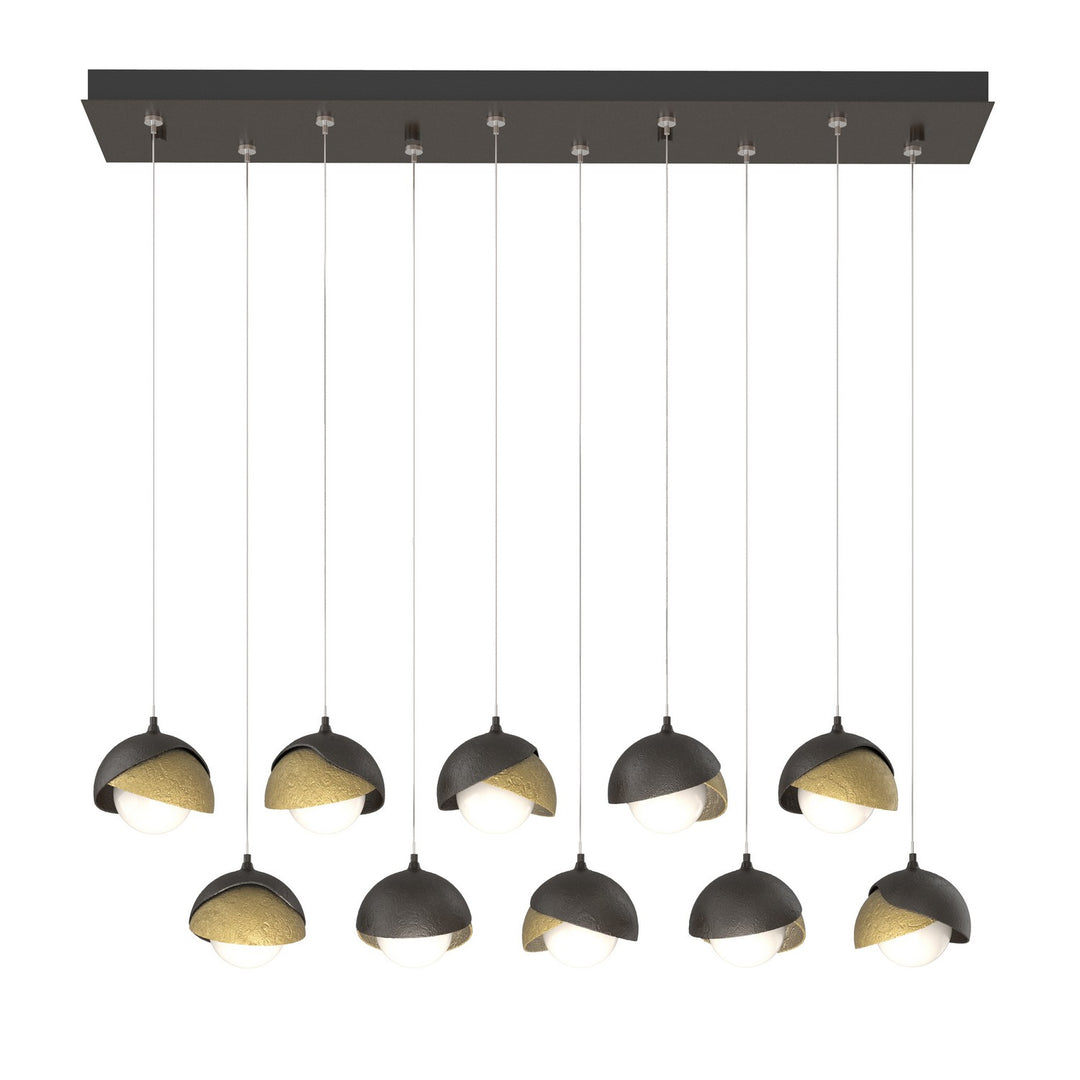 Hubbardton Forge Canada - 131205-SKT-STND-14-86-GG0711 - LED Pendant - Brooklyn - Oil Rubbed Bronze