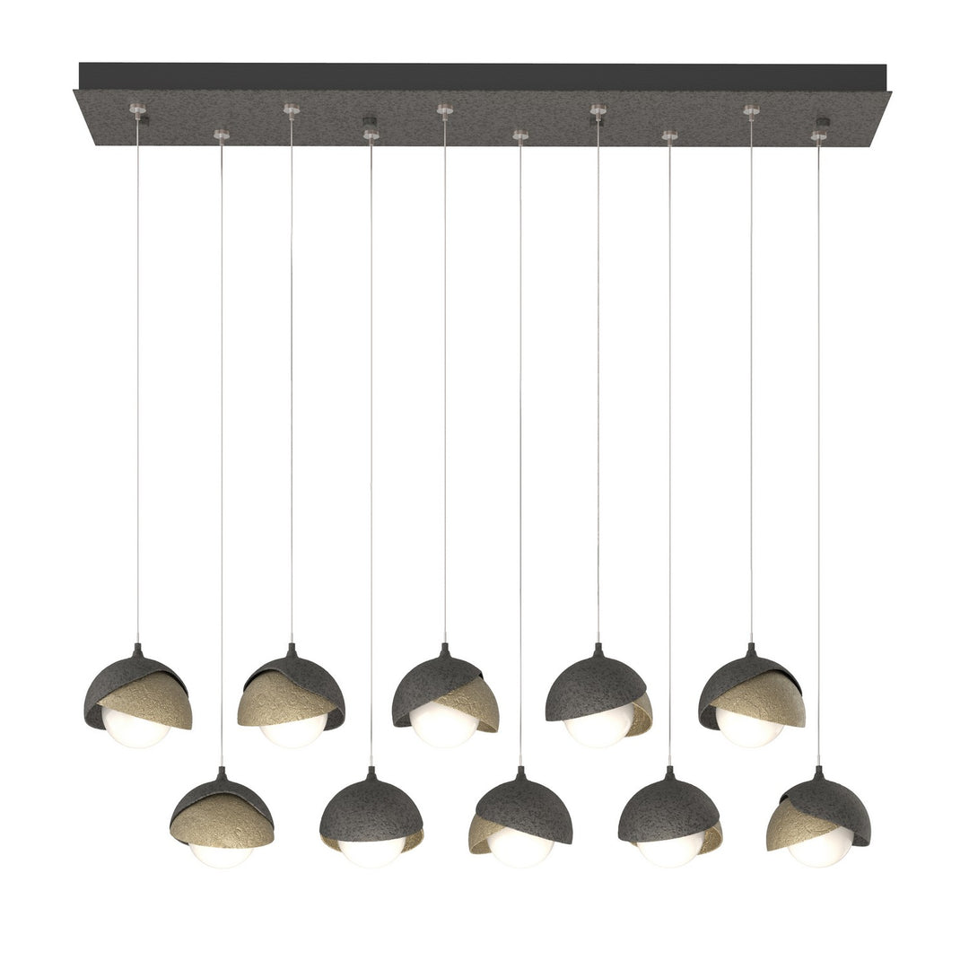 Hubbardton Forge Canada - 131205-SKT-STND-20-84-GG0711 - LED Pendant - Brooklyn - Natural Iron