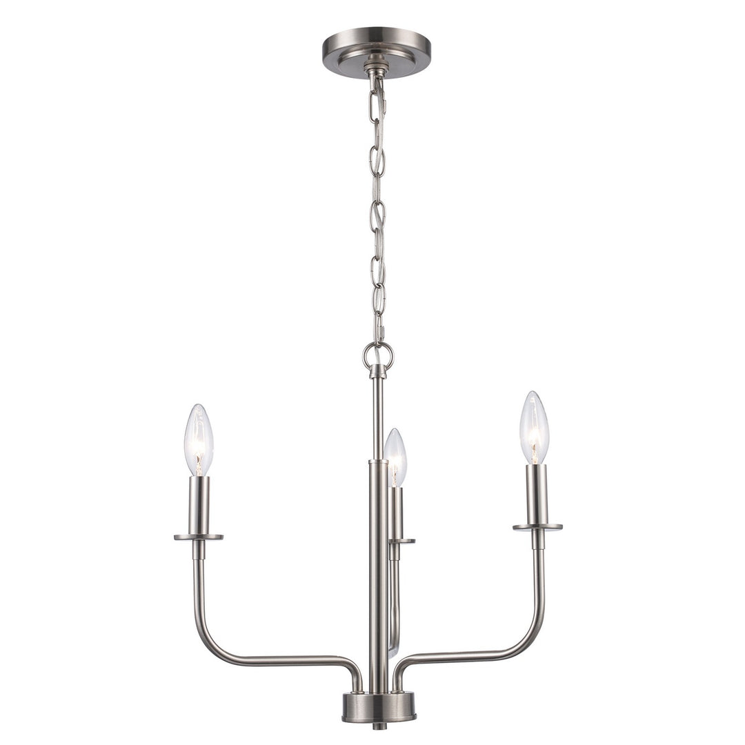 Tennyson Three Light Pendant in Brushed Nickel - available from The Lighting Shoppe, trusted by Canadian homeowners
