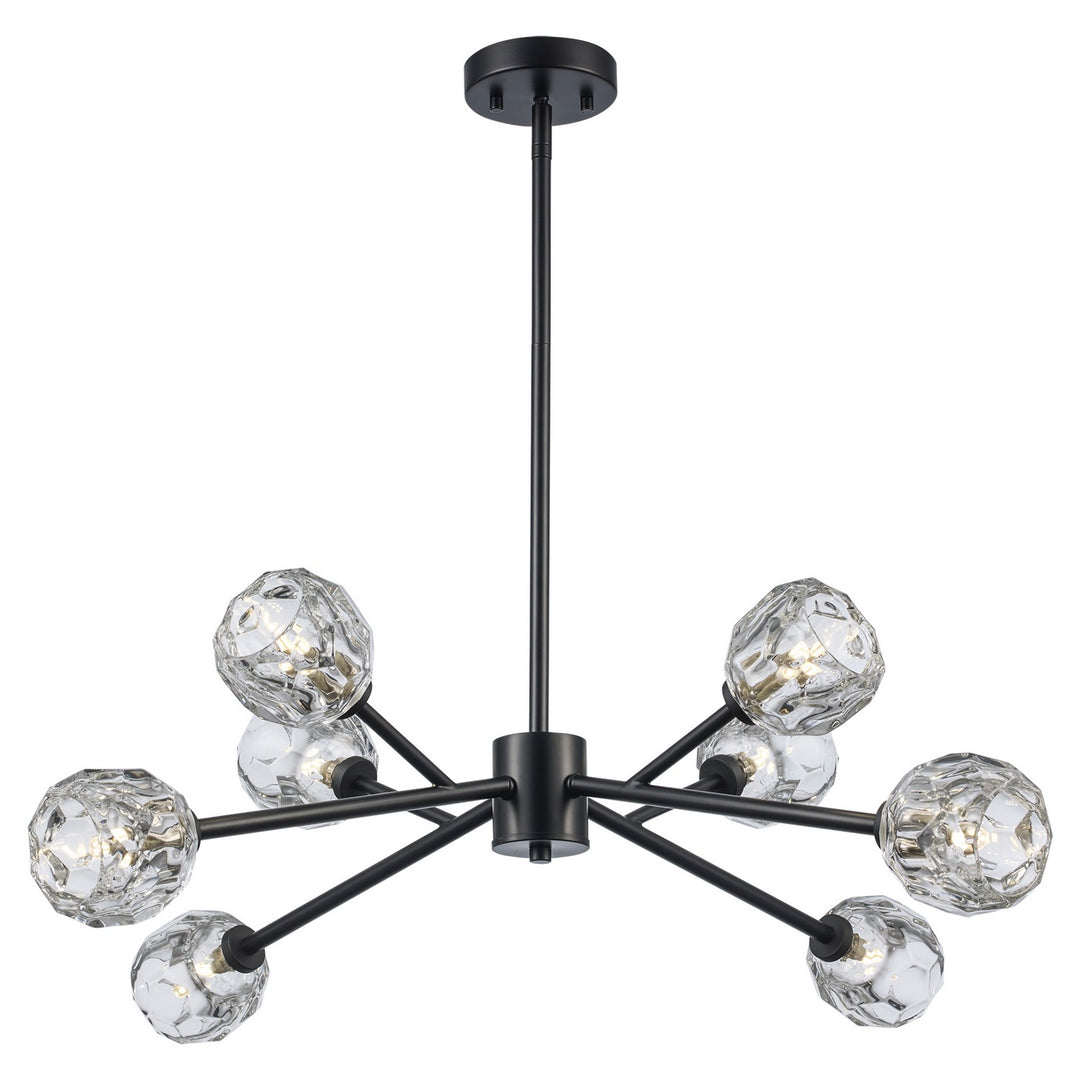 Sequoia Eight Light Pendant in Black - available from The Lighting Shoppe, trusted by Canadian homeowners