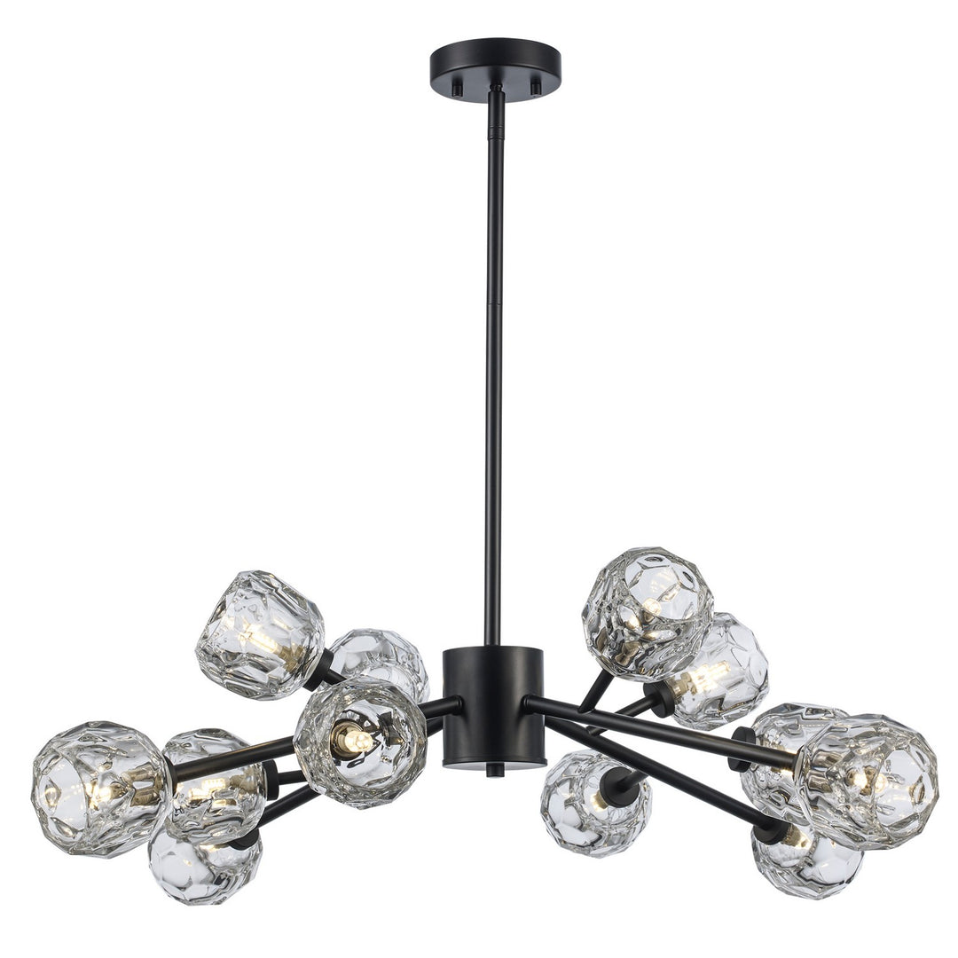 Sequoia 12 Light Pendant in Black - available from The Lighting Shoppe, trusted by Canadian homeowners