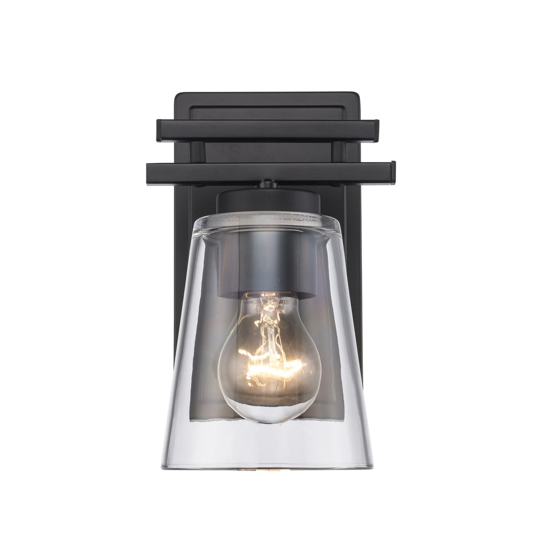 Iris One Light Vanity in Black - available from The Lighting Shoppe, trusted by Canadian homeowners