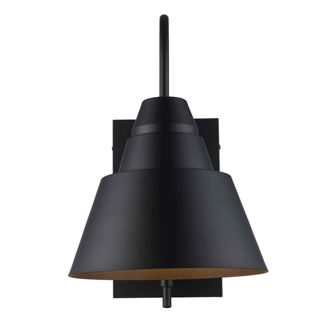Rune One Light Outdoor Wall Mount in Black - available from The Lighting Shoppe, trusted by Canadian homeowners