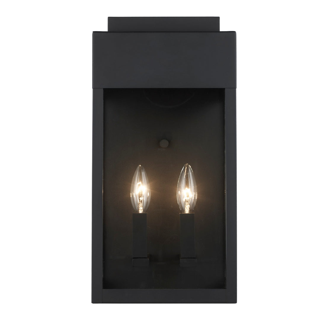 Marley Two Light Outdoor Wall Mount in Black - available from The Lighting Shoppe, trusted by Canadian homeowners