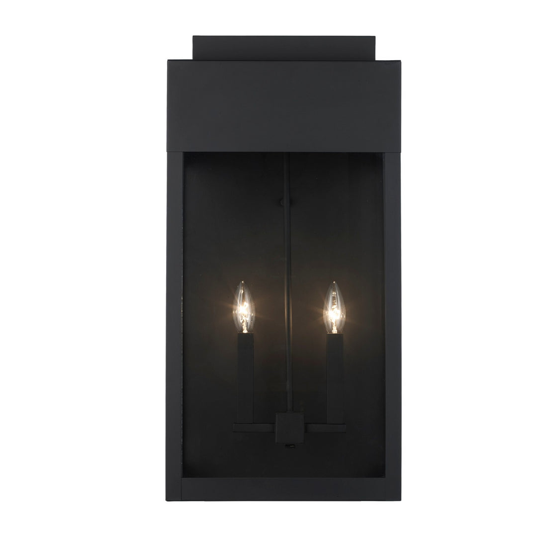 Marley Two Light Outdoor Wall Mount in Black - available from The Lighting Shoppe, trusted by Canadian homeowners