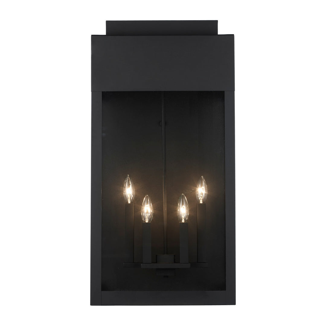Marley Four Light Outdoor Wall Mount in Black - available from The Lighting Shoppe, trusted by Canadian homeowners