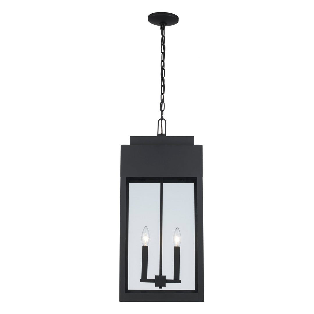 Marley Two Light Outdoor Hanging Lantern in Black - available from The Lighting Shoppe, trusted by Canadian homeowners