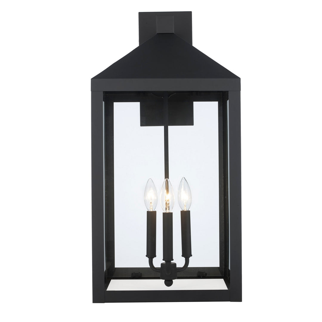 Tempest Three Light Outdoor Wall Mount in Black - available from The Lighting Shoppe, trusted by Canadian homeowners