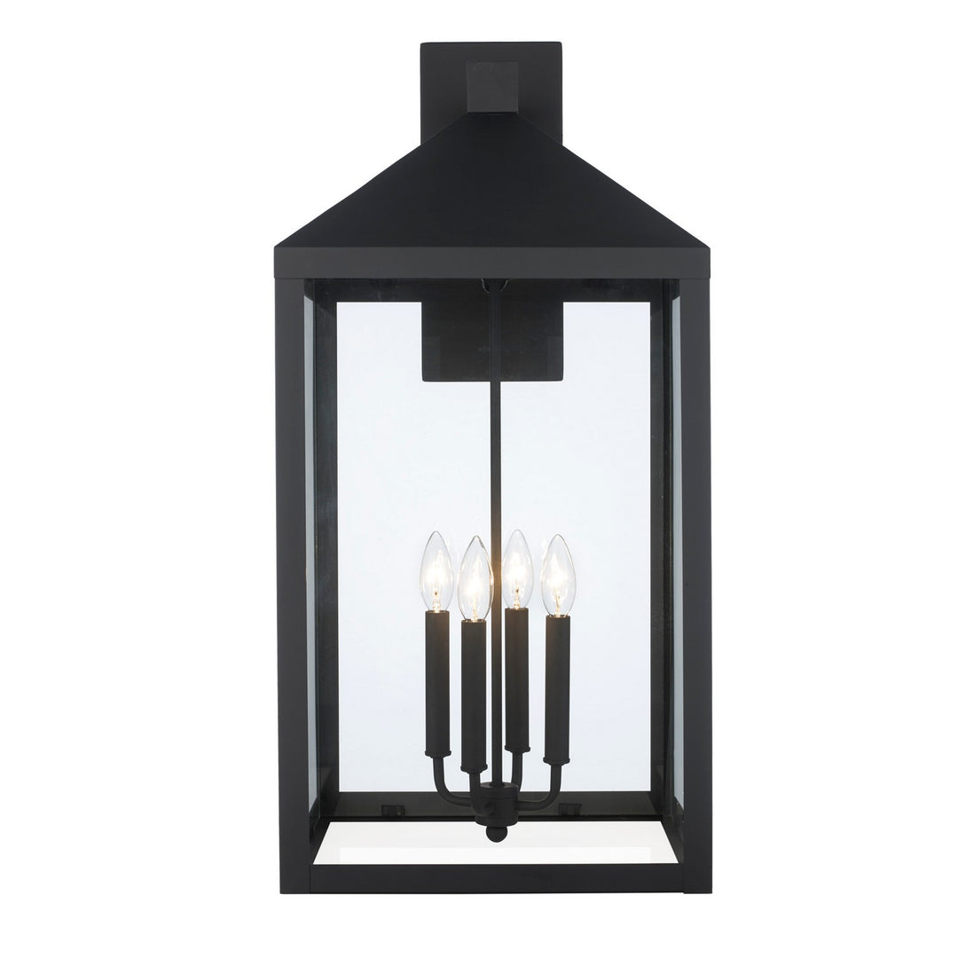 Tempest Four Light Outdoor Wall Mount in Black - available from The Lighting Shoppe, trusted by Canadian homeowners