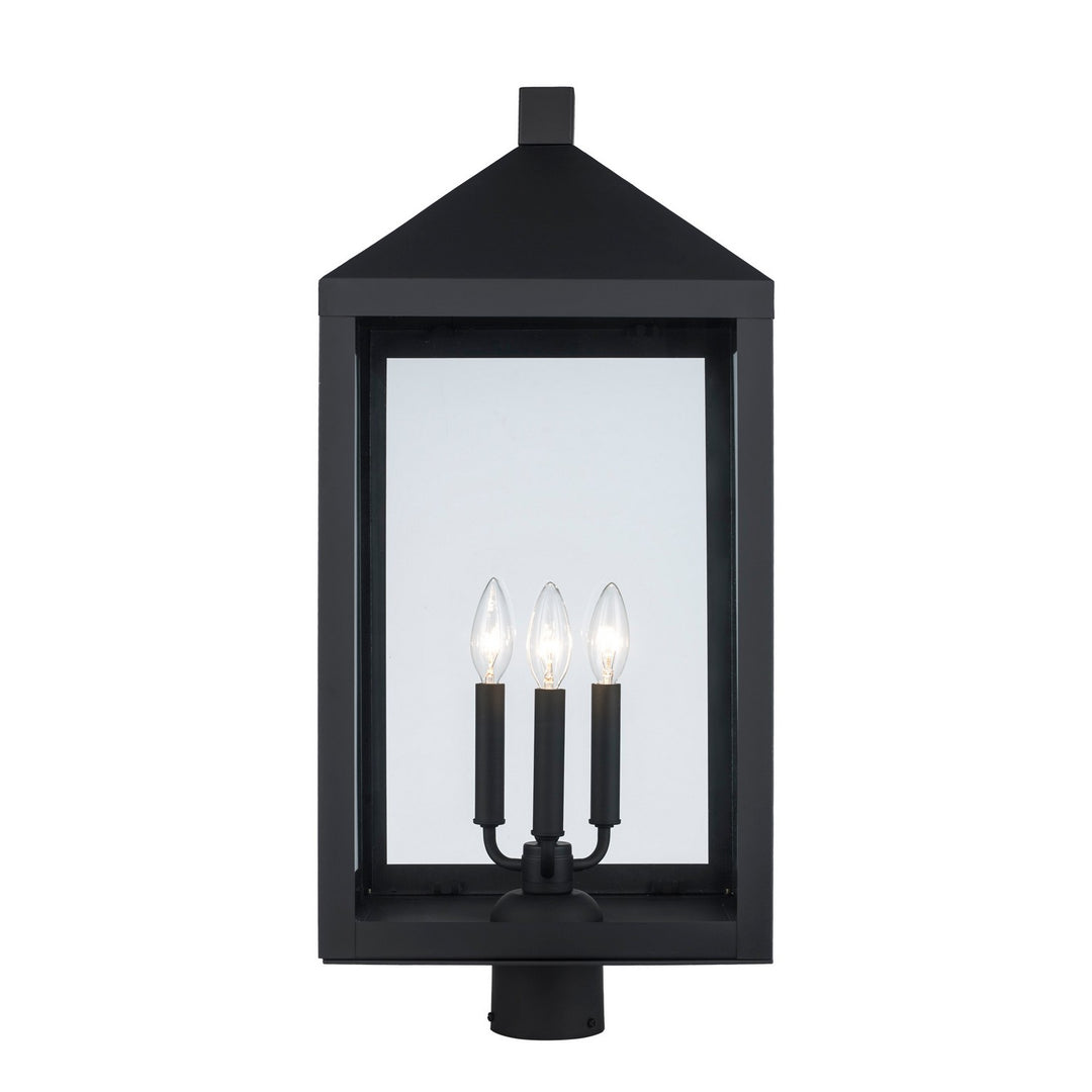 Tempest Three Light Post Lantern in Black - available from The Lighting Shoppe, trusted by Canadian homeowners