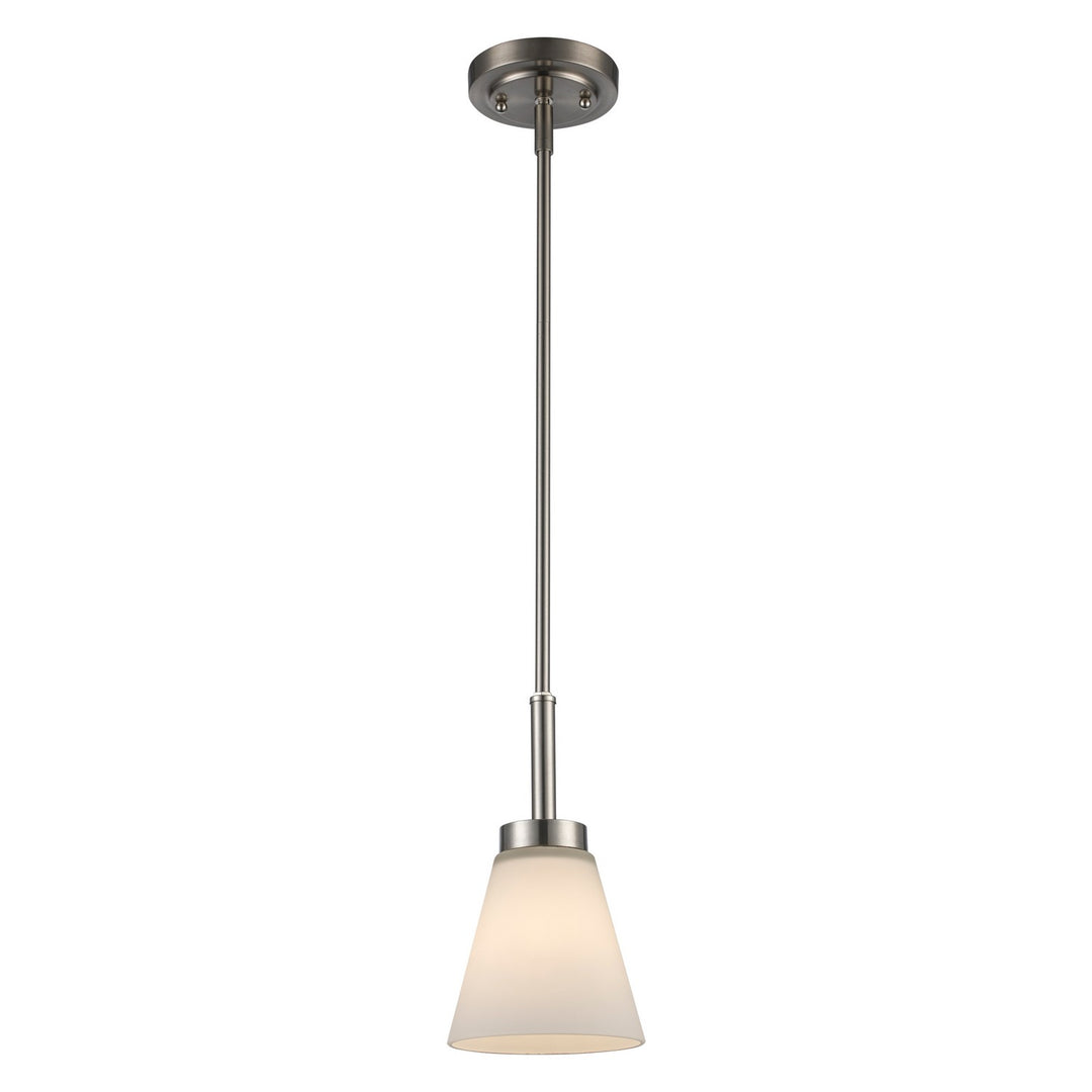 Fifer One Light Pendant in Brushed Nickel - available from The Lighting Shoppe, trusted by Canadian homeowners