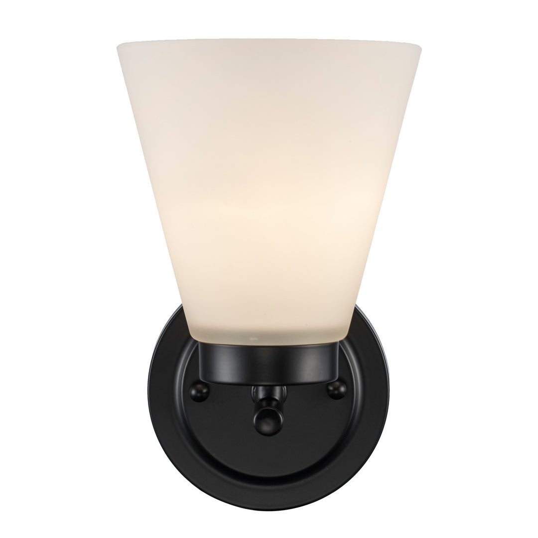 Fifer One Light Wall Sconce in Black - available from The Lighting Shoppe, trusted by Canadian homeowners