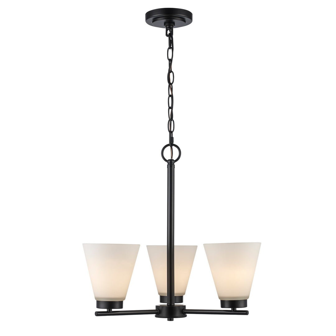 Fifer Three Light Pendant in Black - available from The Lighting Shoppe, trusted by Canadian homeowners