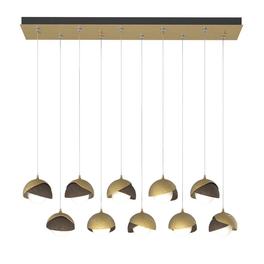 Hubbardton Forge Canada - 131205-SKT-STND-86-05-GG0711 - LED Pendant - Brooklyn - Modern Brass