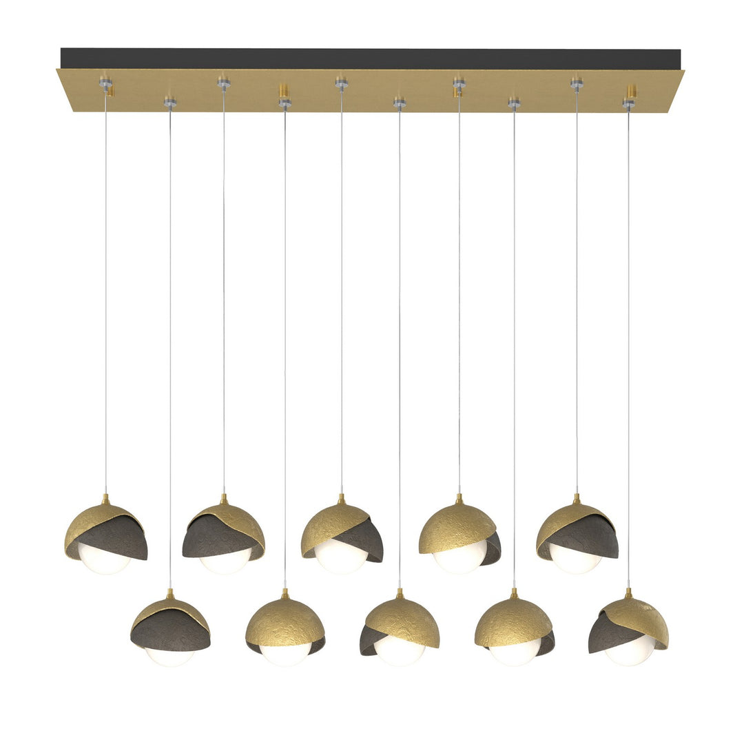 Hubbardton Forge Canada - 131205-SKT-STND-86-07-GG0711 - LED Pendant - Brooklyn - Modern Brass