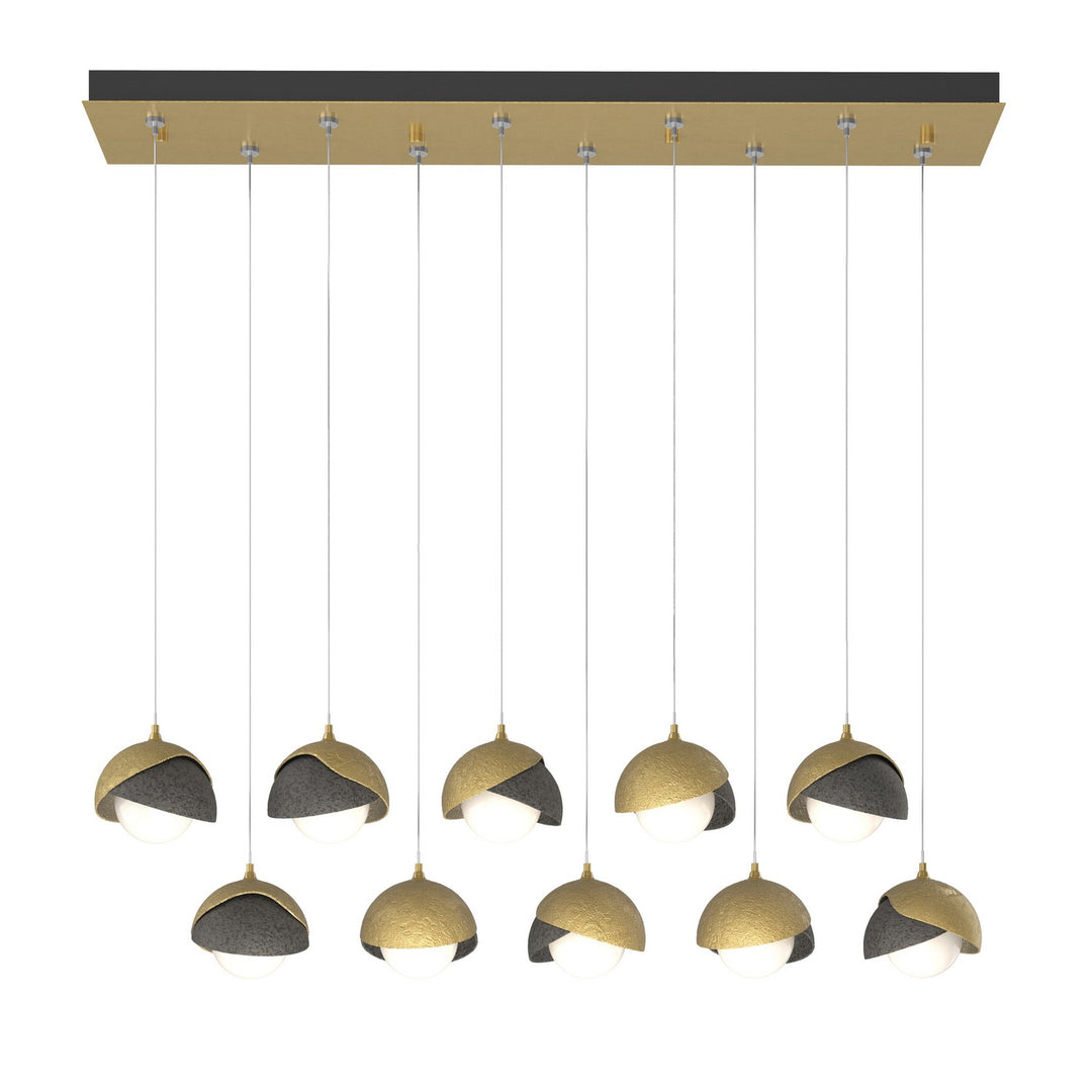 Hubbardton Forge Canada - 131205-SKT-STND-86-20-GG0711 - LED Pendant - Brooklyn - Modern Brass