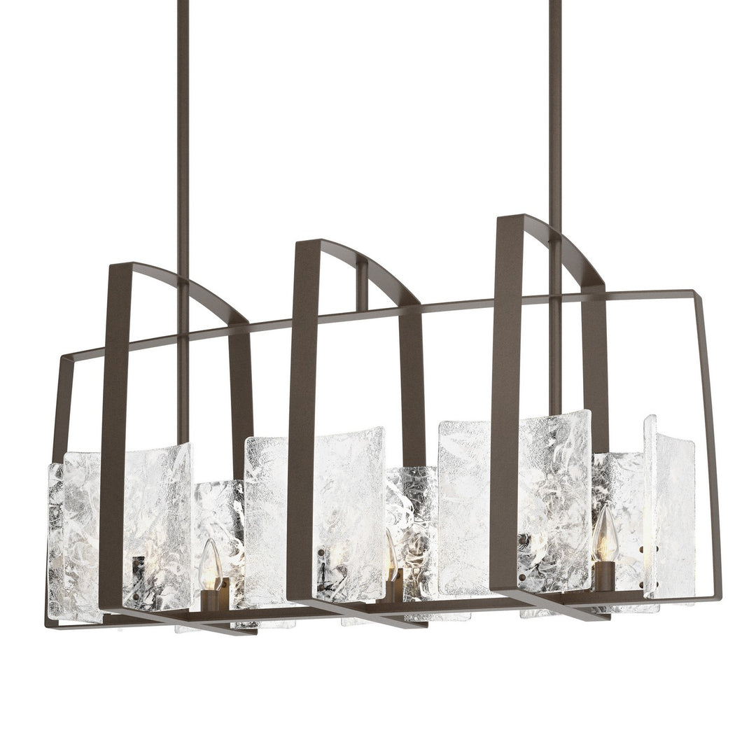 Hubbardton Forge Canada - 131311-SKT-MULT-05-YR0699 - Eight Light Linear Pendant - Arc - Bronze