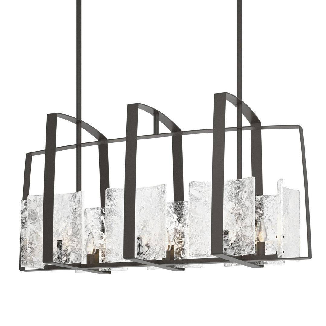 Hubbardton Forge Canada - 131311-SKT-MULT-07-YR0699 - Eight Light Linear Pendant - Arc - Dark Smoke