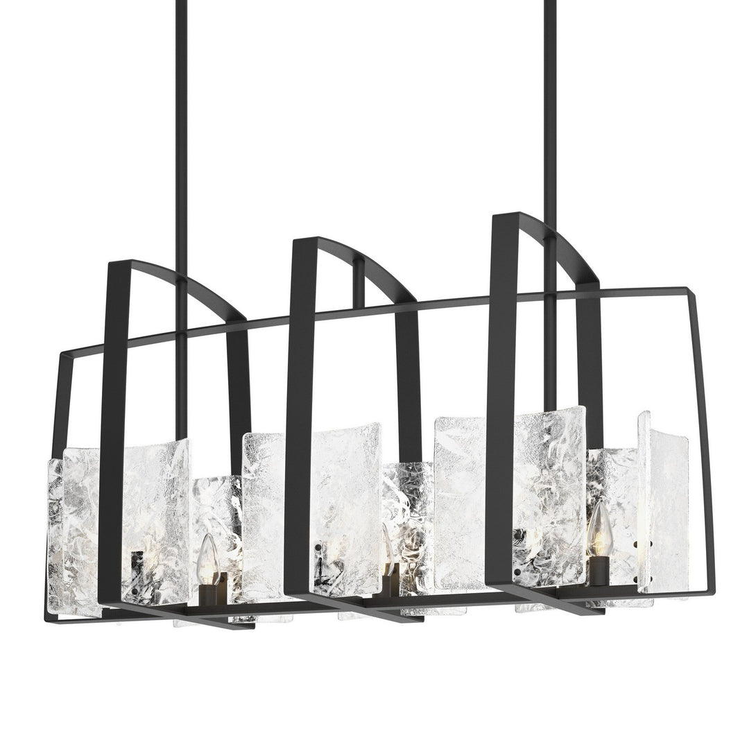 Hubbardton Forge Canada - 131311-SKT-MULT-10-YR0699 - Eight Light Linear Pendant - Arc - Black