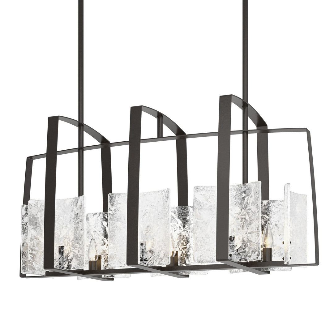 Hubbardton Forge Canada - 131311-SKT-MULT-14-YR0699 - Eight Light Linear Pendant - Arc - Oil Rubbed Bronze