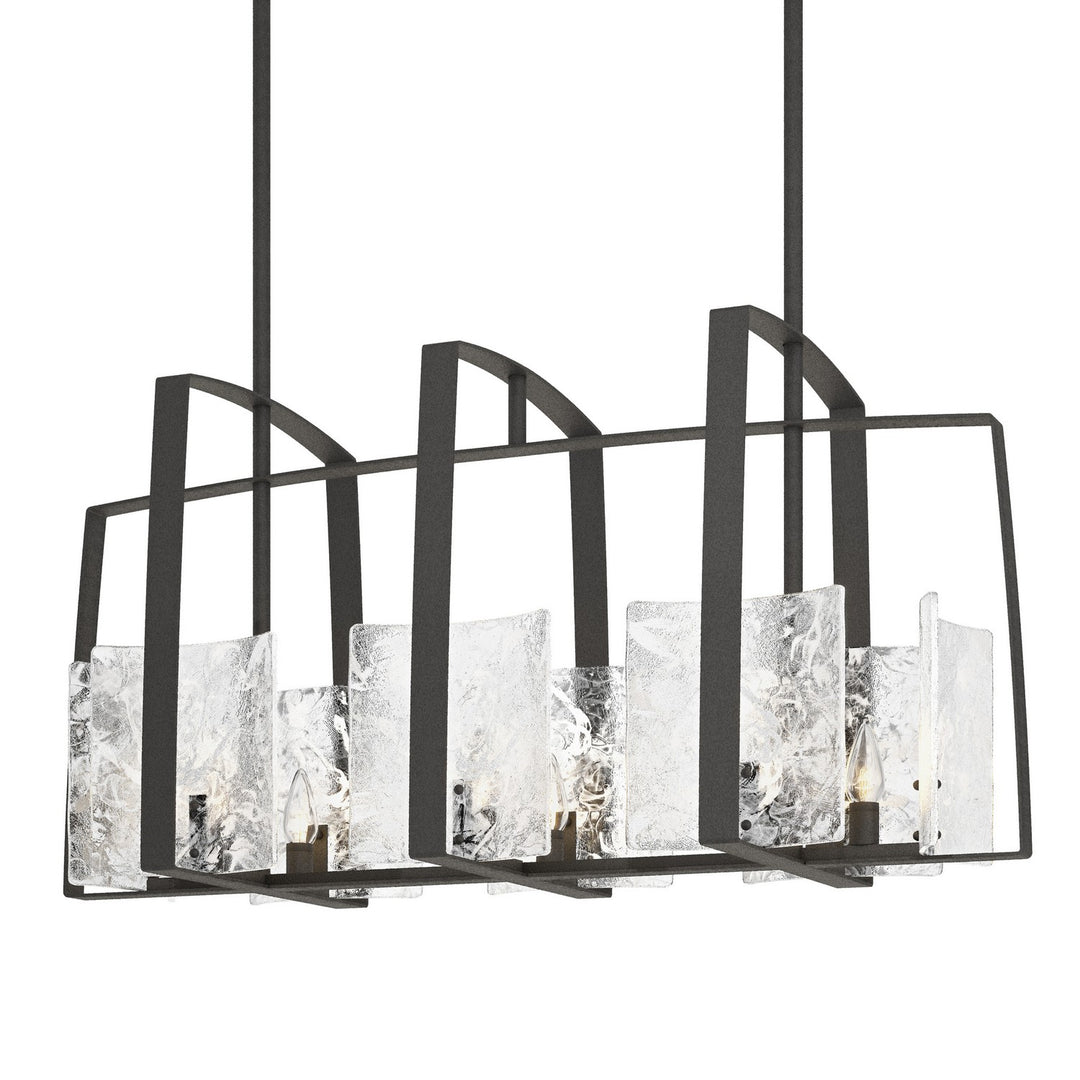 Hubbardton Forge Canada - 131311-SKT-MULT-20-YR0699 - Eight Light Linear Pendant - Arc - Natural Iron
