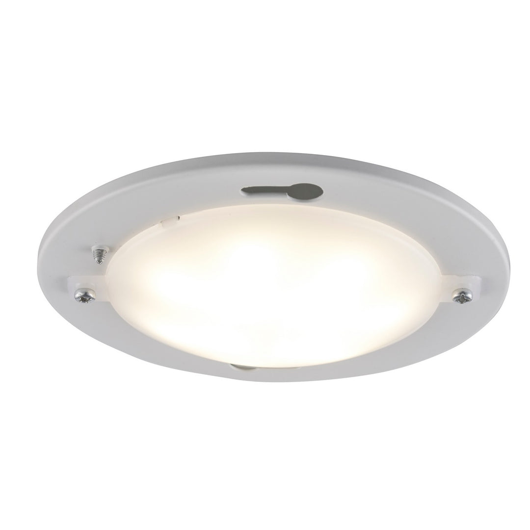 Barrons LED Disk in White - available from The Lighting Shoppe, trusted by Canadian homeowners