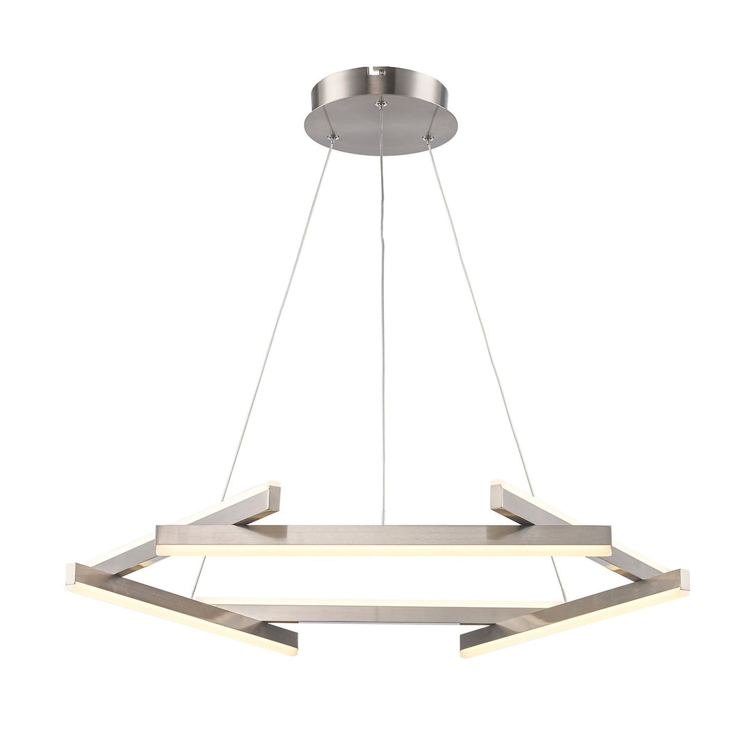Celestia LED Chandelier in Brushed Nickel - available from The Lighting Shoppe, trusted by Canadian homeowners