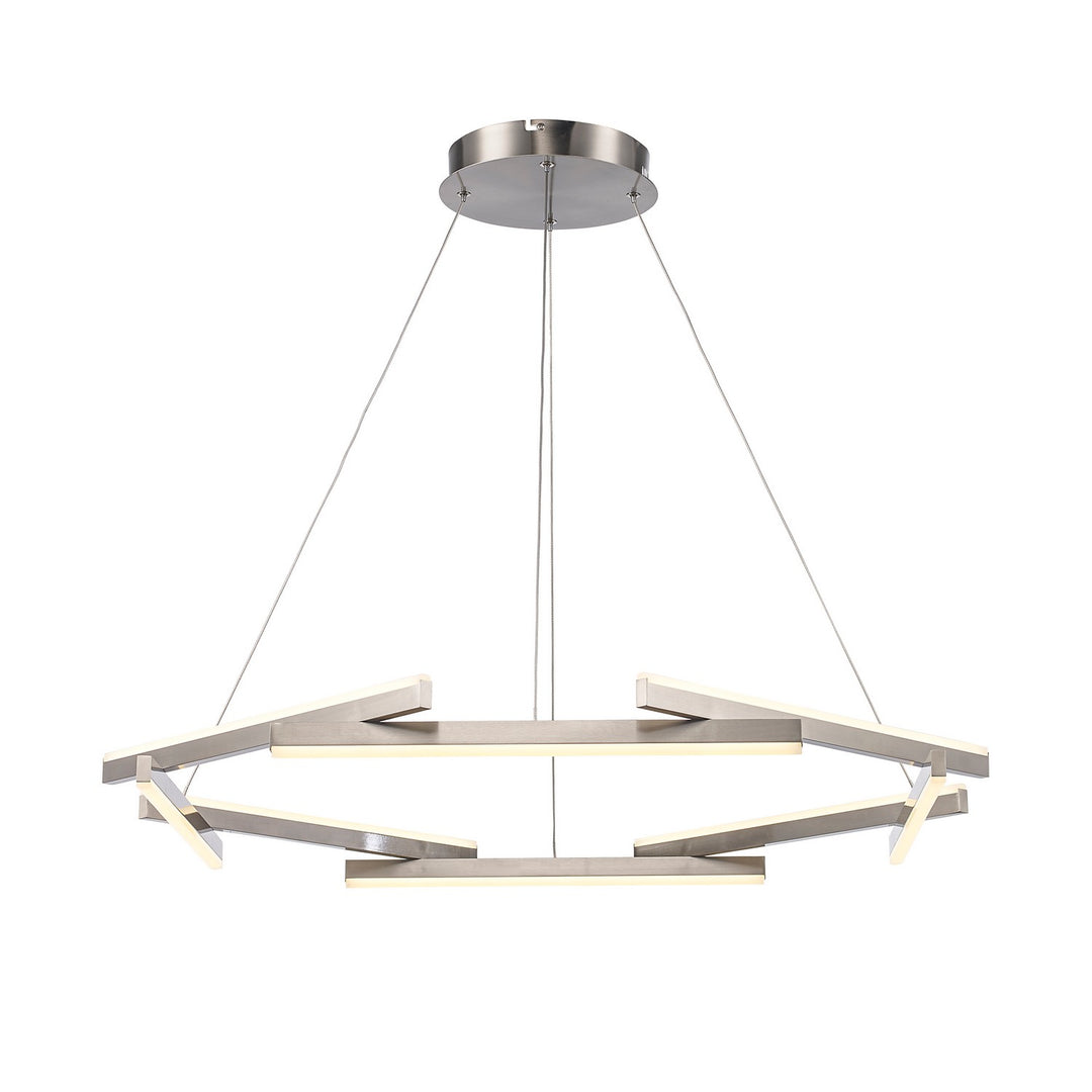 Celestia LED Chandelier in Brushed Nickel - available from The Lighting Shoppe, trusted by Canadian homeowners