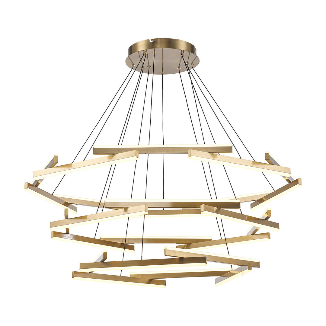 Celestia LED Chandelier in Antique Gold - available from The Lighting Shoppe, trusted by Canadian homeowners
