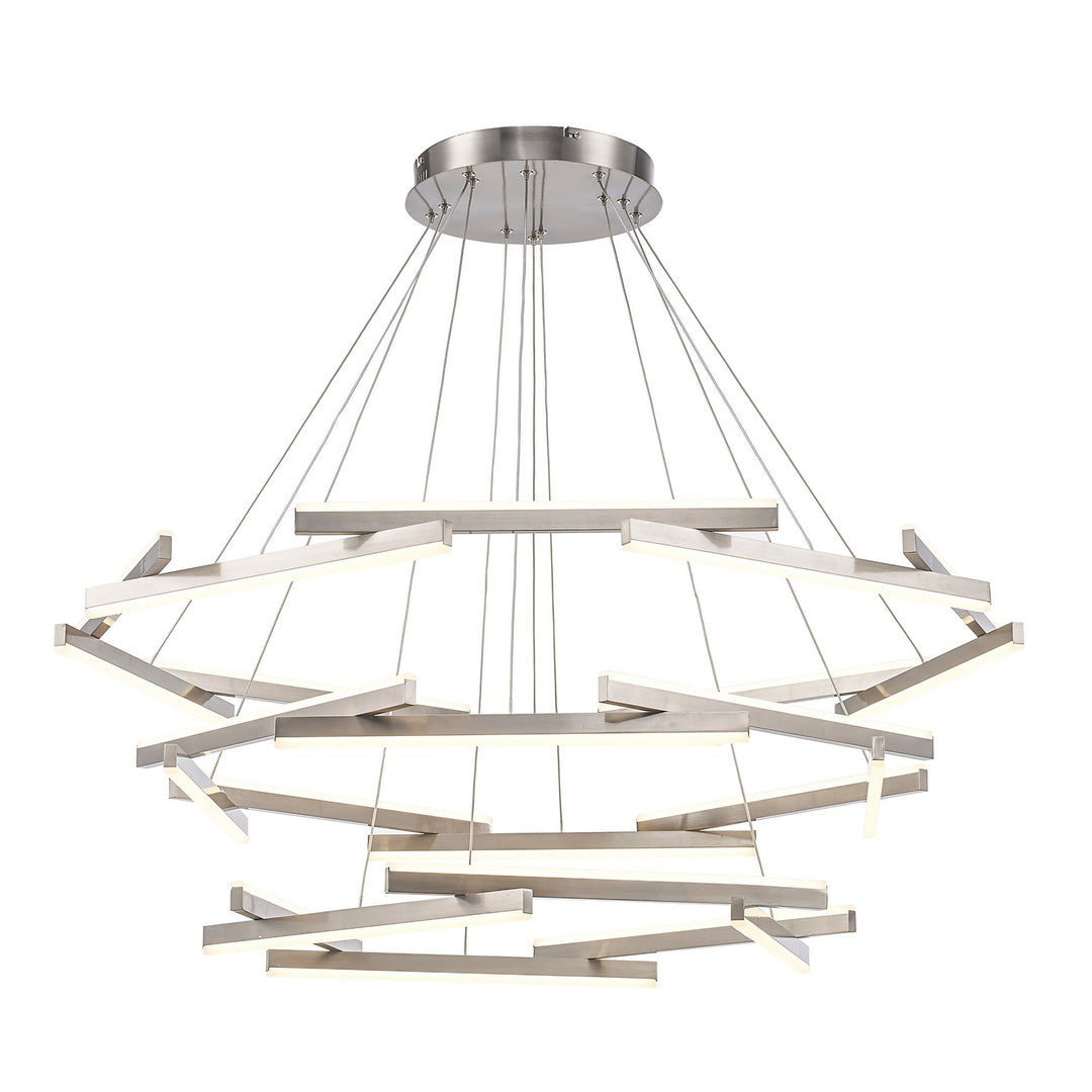Celestia LED Chandelier in Brushed Nickel - available from The Lighting Shoppe, trusted by Canadian homeowners