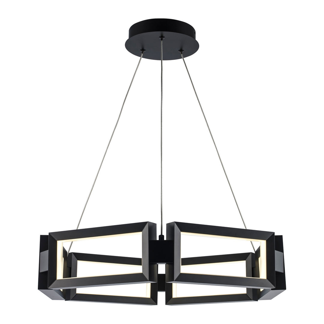 Mythos LED Chandelier in Black - available from The Lighting Shoppe, trusted by Canadian homeowners
