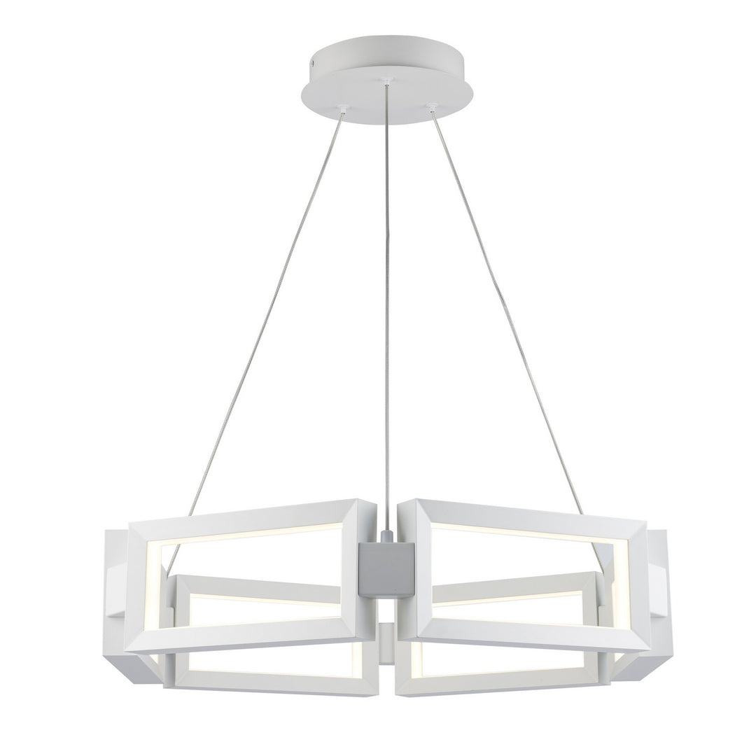 Mythos LED Chandelier in White - available from The Lighting Shoppe, trusted by Canadian homeowners