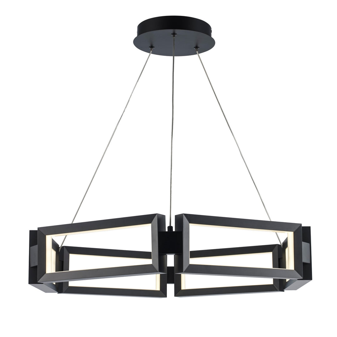 Mythos LED Chandelier in Black - available from The Lighting Shoppe, trusted by Canadian homeowners