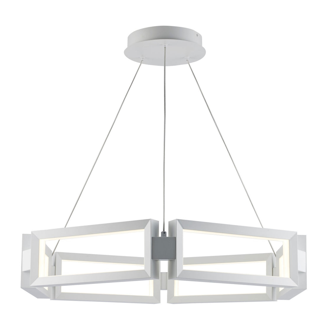 Mythos LED Chandelier in White - available from The Lighting Shoppe, trusted by Canadian homeowners