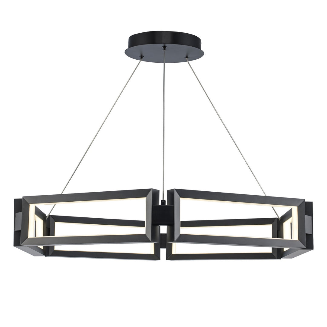 Mythos LED Chandelier in Black - available from The Lighting Shoppe, trusted by Canadian homeowners