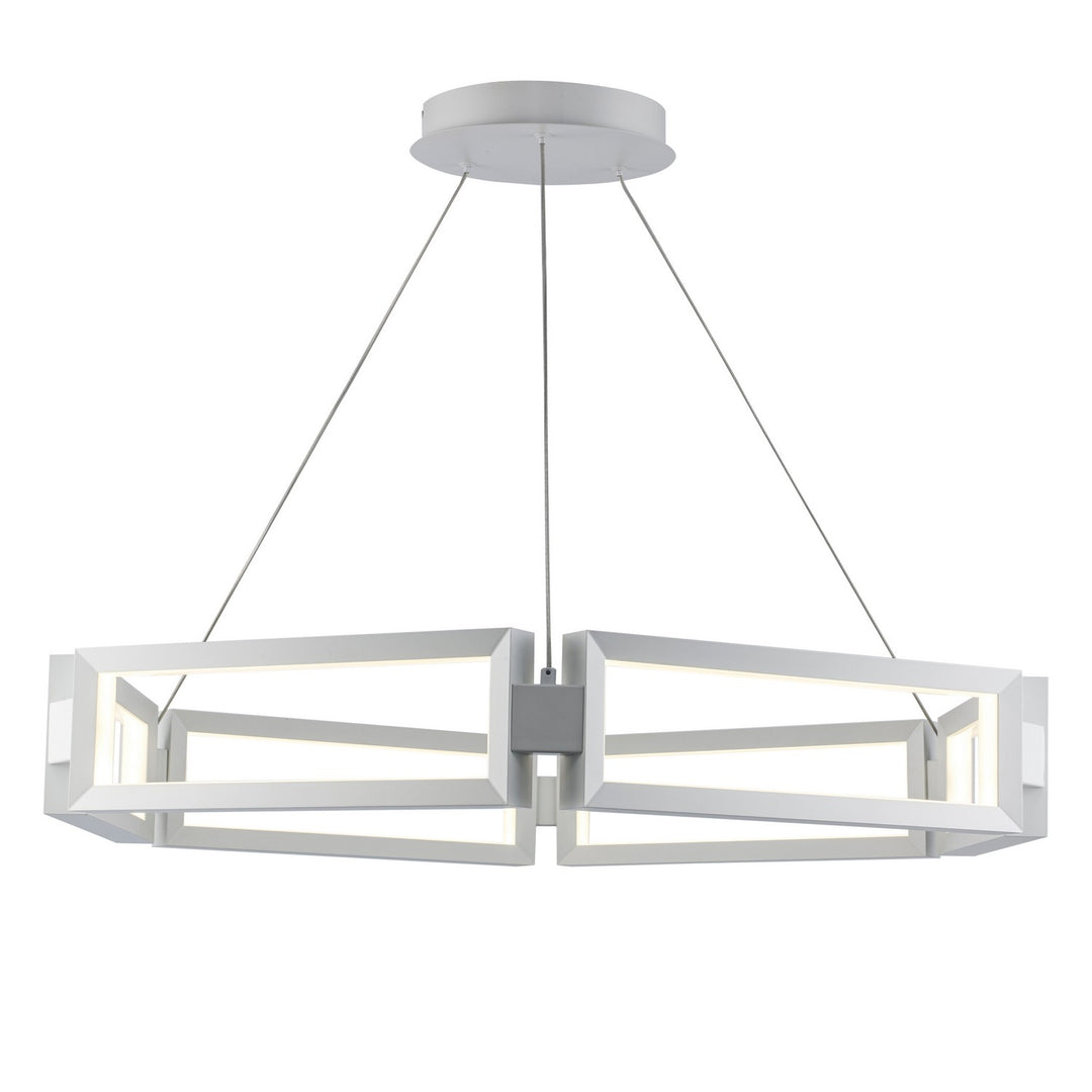 Mythos LED Chandelier in White - available from The Lighting Shoppe, trusted by Canadian homeowners