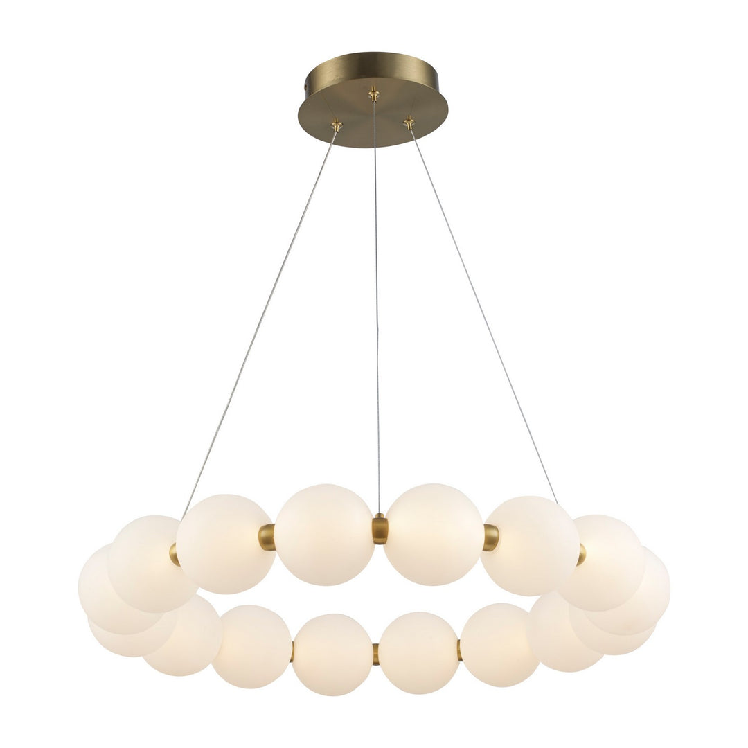 Orb II LED Chandelier in Antique Gold - available from The Lighting Shoppe, trusted by Canadian homeowners