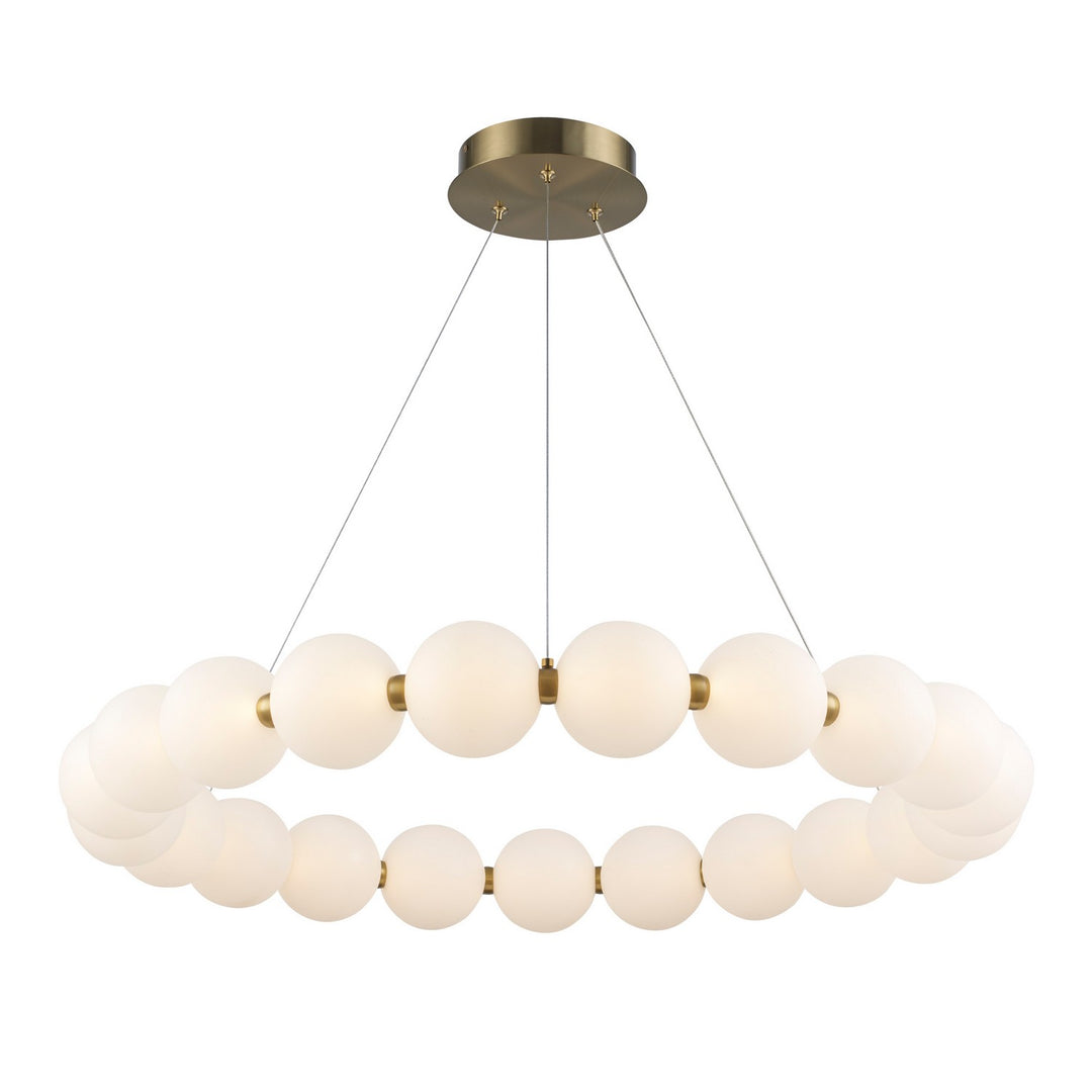 Orb II LED Chandelier in Antique Gold - available from The Lighting Shoppe, trusted by Canadian homeowners