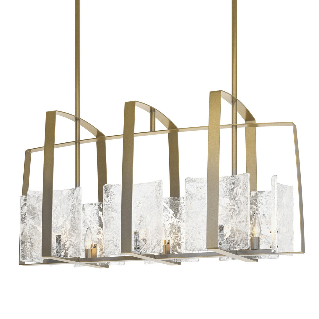 Hubbardton Forge Canada - 131311-SKT-MULT-86-YR0699 - Eight Light Linear Pendant - Arc - Modern Brass