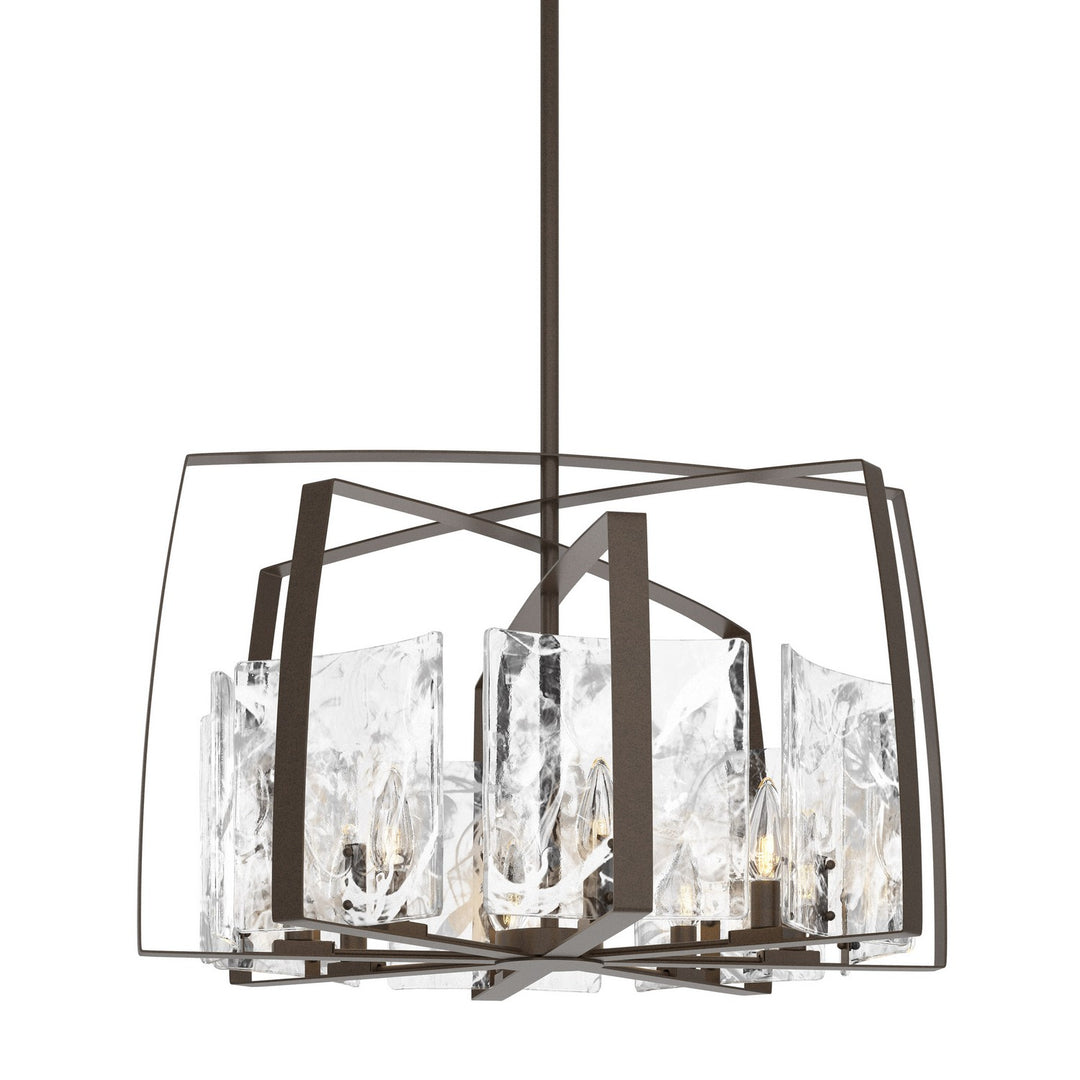 Hubbardton Forge Canada - 131312-SKT-MULT-05-YR0699 - Eight Light Pendant - Arc - Bronze