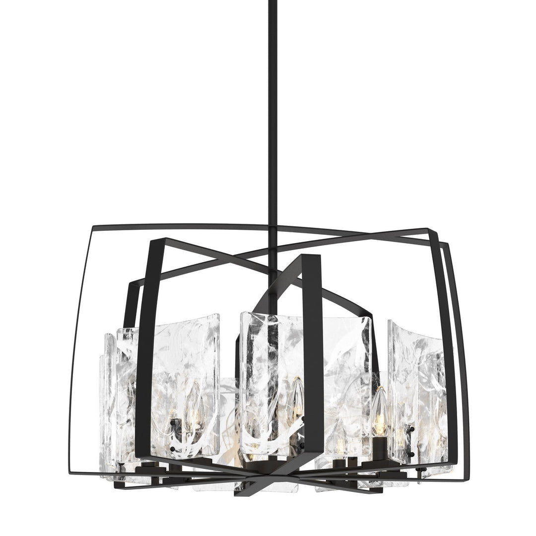 Hubbardton Forge Canada - 131312-SKT-MULT-10-YR0699 - Eight Light Pendant - Arc - Black
